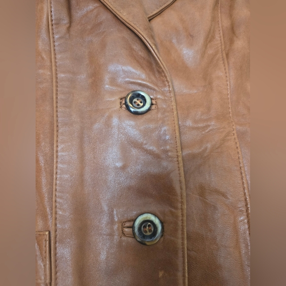 Sheep Mates Leather Womens Blazer Heritage Cottagecore Cabincore Streetwear - Picture 4 of 15